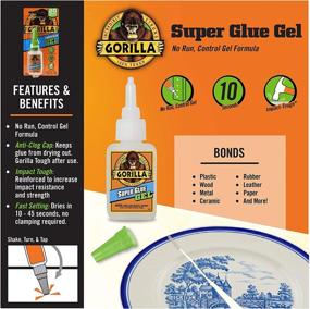 img 2 attached to 🦍 Gorilla Clear Super Glue - Multi-Use Adhesive in Gram Size