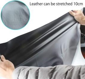 img 1 attached to 🏍️ Universal DIY Elastic Leather Motorcycle Seat Cover - MOTOBA, Thumbscrew Included, 100 x 70 cm/39.37 x 27.56 inch