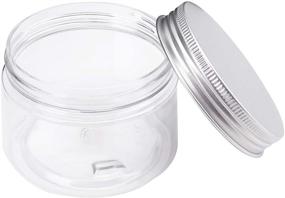 img 1 attached to 📦 Bekith 20 Pack 4 Ounce Clear Plastic Storage Jars Containers: BPA Free, Screw-on Lids, Refillable Slime Containers for Kitchen & Household Storage