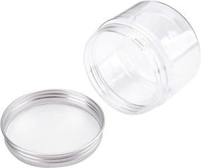 img 2 attached to 📦 Bekith 20 Pack 4 Ounce Clear Plastic Storage Jars Containers: BPA Free, Screw-on Lids, Refillable Slime Containers for Kitchen & Household Storage