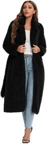 img 3 attached to 🧥 Warm and Stylish Women's Faux Fur Winter Coats: Belted Outerwear with Pockets