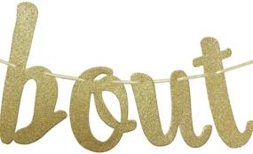 img 1 attached to 🌮 Taco 'Bout A Baby Gold Glitter Banner with Mexican Fiesta Theme for Shower Party Decorations Supplies - Cursive Bunting Sign Garland & Photo Booth Props