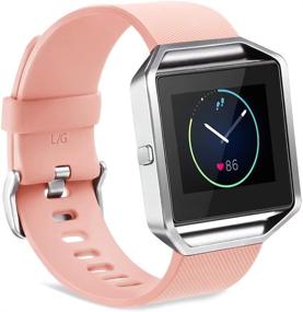 img 4 attached to Замена браслетов GinCoband для Fitbit Blaze - 8 вариантов цвета, большие и маленькие размеры для женщин | Без трекера.