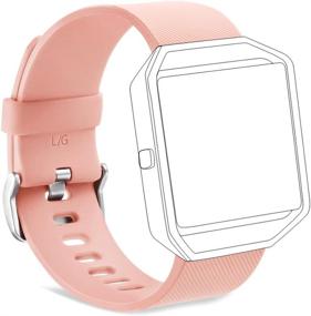 img 3 attached to Замена браслетов GinCoband для Fitbit Blaze - 8 вариантов цвета, большие и маленькие размеры для женщин | Без трекера.