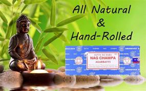 img 1 attached to 🔥 SATYA SAI BABA NAGCHAMPA Incense Sticks Box 250gms - Hand Rolled, Fine Quality Agarbatti for Purification, Relaxation, Positivity, Yoga, Meditation (2)