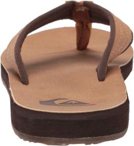 img 2 attached to Quiksilver Mens Flip Flop Tan Pattern_1 Men's Shoes for Athletic