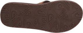 img 1 attached to Quiksilver Mens Flip Flop Tan Pattern_1 Men's Shoes for Athletic