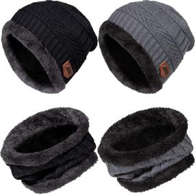 img 4 attached to 🧣 Winter Fleece Beanie Gaiter for Boys - Versatile Accessories