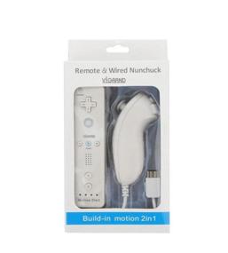 img 4 attached to 🎮 Improved White Wii Remote with Built-in Motion Plus + Nunchuck Controller + Silicone Case + Wrist Strap (Non-OEM) for Wii Console