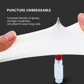 img 1 attached to Koi Beauty Disposable Vinyl Gloves - Latex-Free, Powder-Free, Clear PVC Work Gloves (Size M/L/S) - Allergy-Free & Versatile