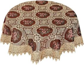 img 4 attached to 🛋️ Enhance Your Décor with Simhomsen Vintage Burgundy Tablecloth Coffee