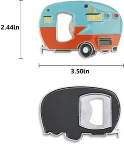 img 2 attached to 🍺 Magnetic Bottle Opener with Fridge Magnet Sticker – RV Camper and Caravan Beer Opener, Unique Gift for Beer Camper Lovers. Ideal Cool Gadget for Outdoor Picnic, Home Use