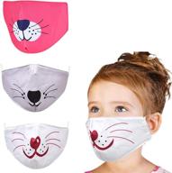yuesuo children's face mask - reusable, washable, 👧 adjustable cover - ideal gift for girls and boys logo