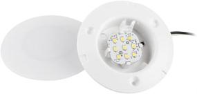 img 2 attached to 💡 Lumitronics RV 3.5" LED Recessed Interior Dome Puck Light - Easy Installation for 2" Hole Spaces