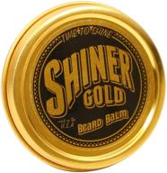 🌟 1.5 oz shiner gold medium shine beard balm - enhance your beard's shine! logo