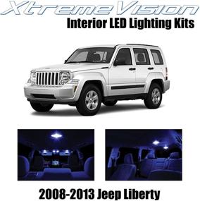 img 4 attached to 🚙 Улучшите интерьер вашего Jeep Liberty 2008-2013: Комплект синих светодиодов XtremeVision 9 штук + инструмент для легкой установки