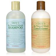 🧴 tate's natural miracle shampoo and conditioner - 18 fluid ounces each logo