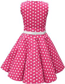 img 3 attached to 🦋 Charming BlackButterfly Kids 'Audrey' Vintage Polka Dot 50's Girls Dress - Perfect for a Timeless Look!