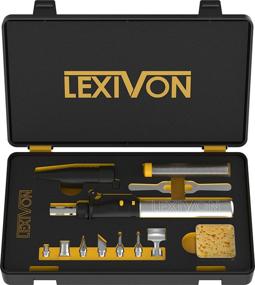 img 4 attached to 🔥 LEXIVON LX-770 Butane Soldering Iron Kit: Cordless Self-Igniting Adjustable Flame, 7-Tip Set, Pro Grade 125-Watt Equivalent - Get Yours Now!