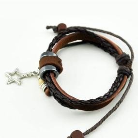 img 3 attached to 📿 Chopin November's Exquisite Beads Adjustable Leather Wrap Bracelet