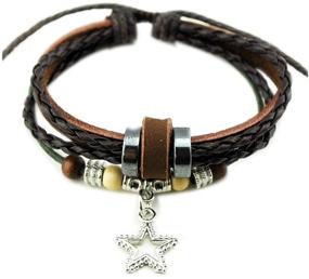 img 4 attached to 📿 Chopin November's Exquisite Beads Adjustable Leather Wrap Bracelet