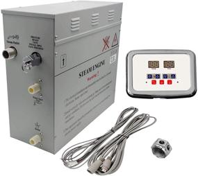 img 3 attached to High-performance 6kW Self-Draining Steam Bath Generator: Waterproof Programmable Controls and Chrome Steam Outlet