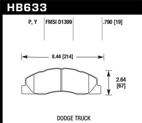 img 1 attached to 🦅 Накладка тормозного колодца Hawk Performance SuperDuty HB633P.790