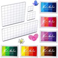 pieces rainbow acrylic stamping supplies logo