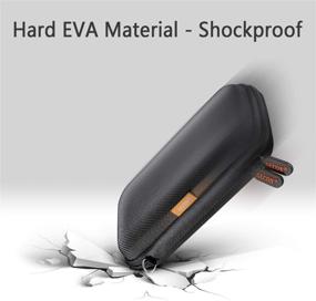 img 1 attached to 📦 Shockproof EVA Carrying Case for External Hard Drives - Perfect Travel Electronic Power Bank Bag for WD My Passport Element, Seagate Expansion Backup, Toshiba - High Protection Portable (Black)