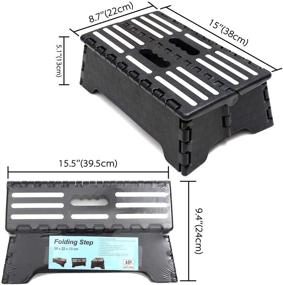 img 2 attached to KWESOR Portable Folding Lightweight Plastic