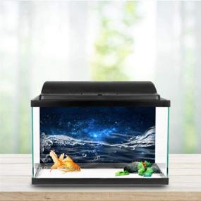 img 3 attached to Enhance Your Fish Tank with Spectacular PVC Adhesive Poster: Stars Style Aquarium Background Decoration Paper Cling Decals Sticker