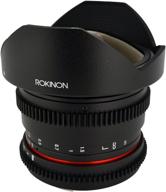 rokinon rkhd8mv-c hd 8mm t/3.8 fisheye fixed lens for canon - de-clicked aperture, removable hood, and wide-angle capability logo