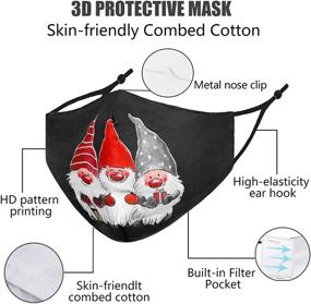 img 3 attached to ASOONYUM Christmas Face Mask Black Outdoor Recreation in Climbing