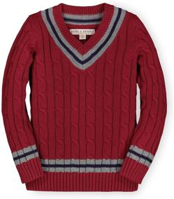 img 4 attached to Stylish and Comfy Hope Henry White Tennis Sweater for Boys' Clothing - Perfect Attire for Sweater Weather!