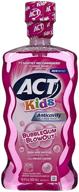 🍬 детский антикариесный фторный ополаскиватель act kids bubble gum - 2 упаковки по 16,9 унции логотип