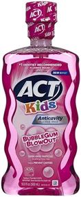 img 1 attached to 🍬 Детский Антикариесный Фторный ополаскиватель Act Kids Bubble Gum - 2 упаковки по 16,9 унции
