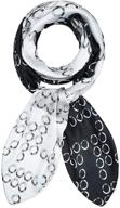 stylish and lightweight 35 x 70 designer silk scarf for women - fashionable long scarves with a luxurious feel logo