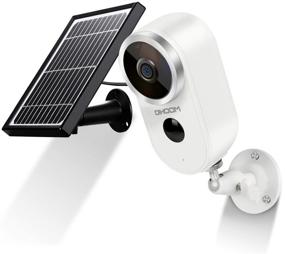 img 4 attached to 🌞 DIHOOM Outdoor Solar Security Camera: 1080P Wireless, Rechargeable Battery, WiFi, 2-Way Audio, HD Video, Motion Alarm, Home Surveillance System