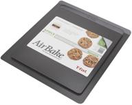 airbake dark nonstick 2 pack cookie sheet set, perfect for baking: 14 x 12in and 16 x 14in sizes logo