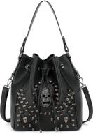 👜 scarleton studded skull shoulder h141701 women's handbags, wallets, and shoulder bags logo
