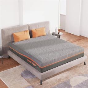 img 4 attached to 😴 Sweetnight 10-inch Gel Memory Foam Queen Mattress: Flippable, with Soft to Firm Firmness Levels, Gel Infused for Cool Sleep, Spinal Support, Whisper - In a Box