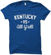 👕 stylish versus all y'all collegiate t-shirt in classy blue shade logo