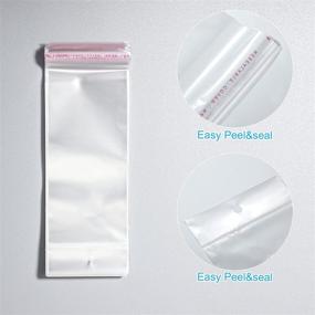 img 1 attached to 📦 Convenient Resealable Self Sealing Packaging for Necklaces and Earrings