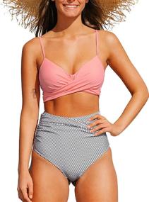 img 4 attached to 🌺 CUPSHE Women's Floral Waisted Moulded Swimsuit: High-Quality Clothing in Women's Swimwear & Cover-Ups