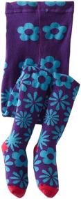 img 1 attached to 🌸 Charming Flurry Flower Tights for Little Girls by Jefferies Socks