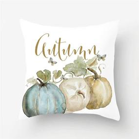 img 3 attached to 🎃 PSDWETS Autumn Decorations Pumpkin Pillow Covers Set of 4 - Fall Decor Grateful Thanksgiving Throw Pillow Covers - Cushion Cover 18 X 18