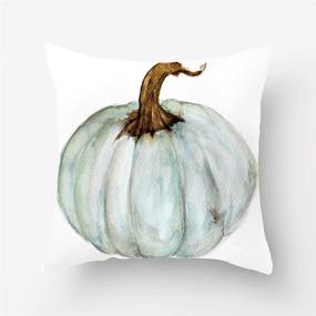 img 1 attached to 🎃 PSDWETS Autumn Decorations Pumpkin Pillow Covers Set of 4 - Fall Decor Grateful Thanksgiving Throw Pillow Covers - Cushion Cover 18 X 18