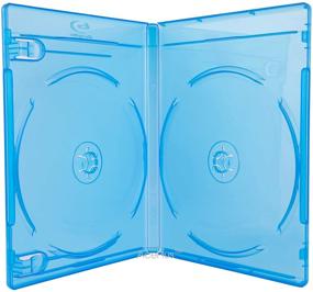 img 1 attached to 📀 AcePlus Blu-Ray Double Replacement Case - Holds 2 Discs, 12mm Standard Thickness, Logo & Clear Sleeve Included (1-Pack - Single Case)