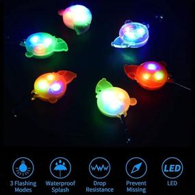 img 2 attached to 🐶 Enhanced Nighttime Safety with Dog Collar Lights - 6PCS, 3 Flashing Modes, Replaceable Batteries