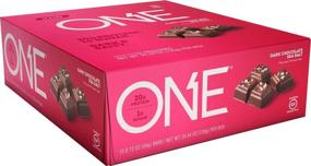 img 2 attached to 🍫 ONE 1 Protein Bars, Dark Chocolate Sea Salt, Gluten-Free, 20g Protein &amp; 1g Sugar, Guilt-Free Snacks for Diets, 2.12 Oz, Pack of 12